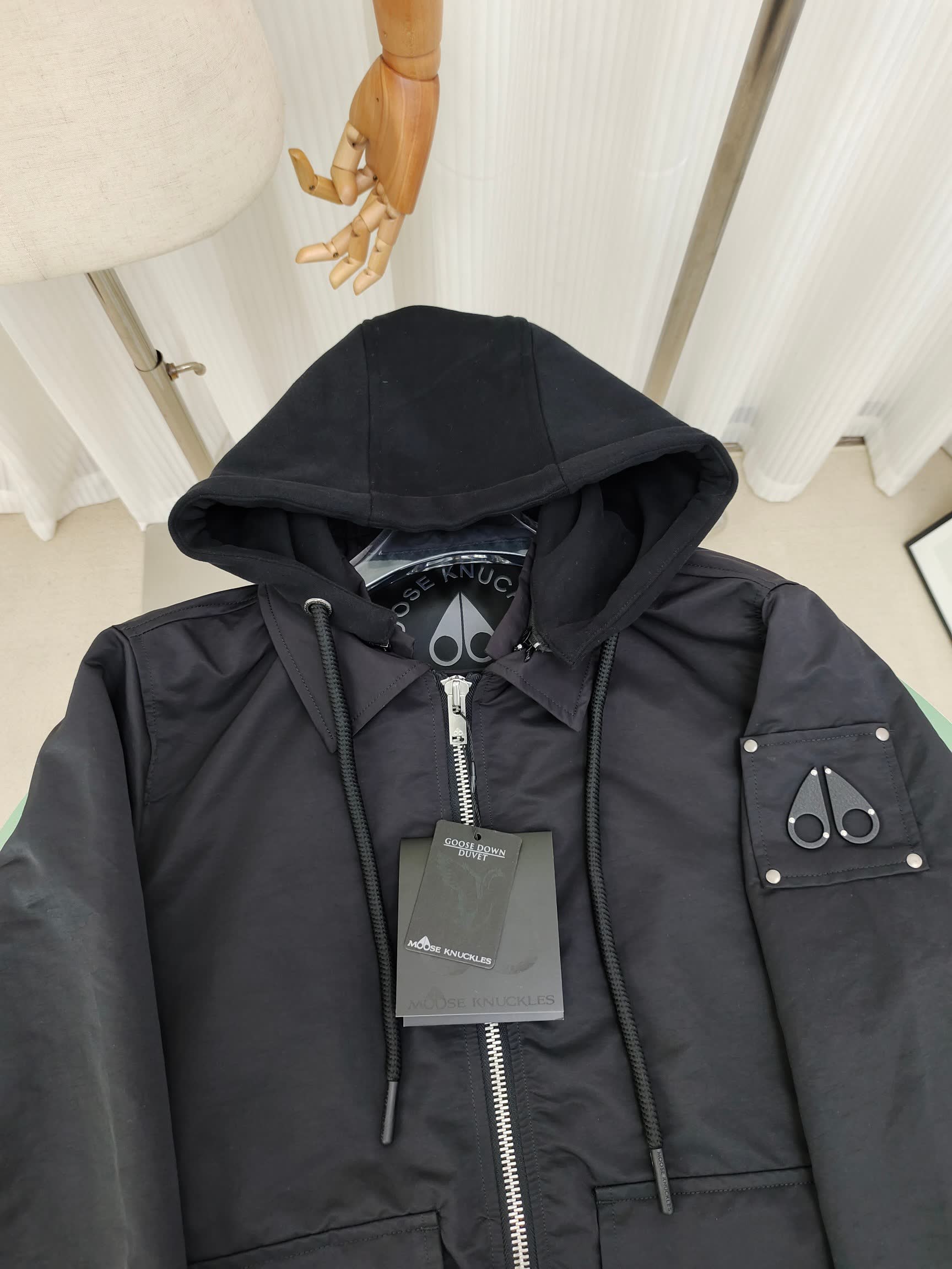 Moose Knuckles Hooded Bomber Jacket Moose Knuckles Hooded Bomber Jacket